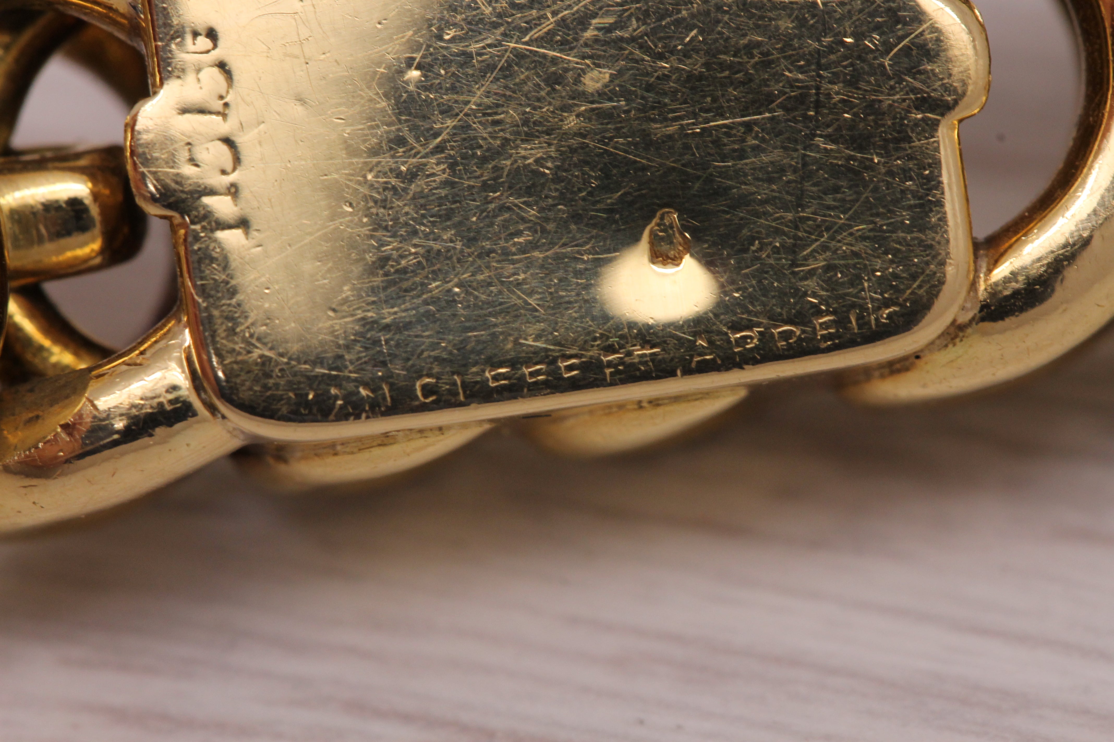 Dim Gray Vintage c.1940's Van Cleef & Arpels VCA French 18k Gold Ladies Bracelet Watch