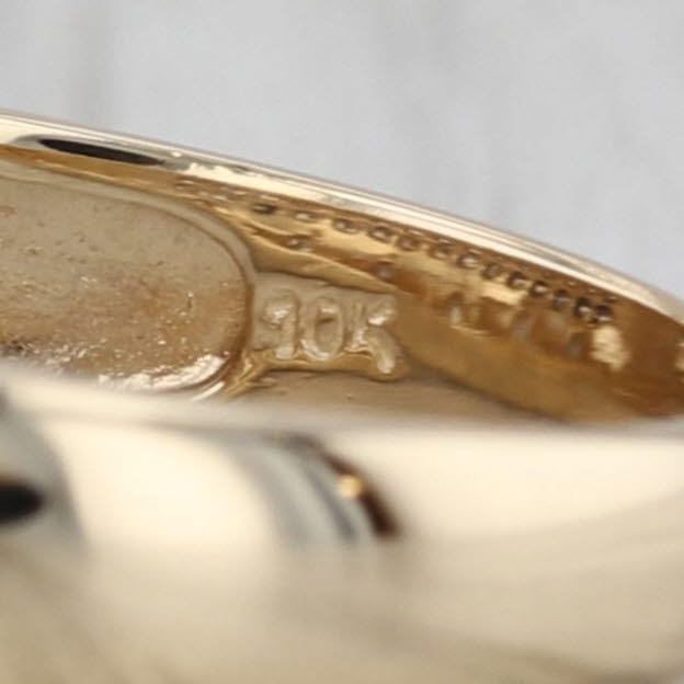 0.50ctw Champagne White Diamond Bypass Ring 14k Yellow Gold Size 7