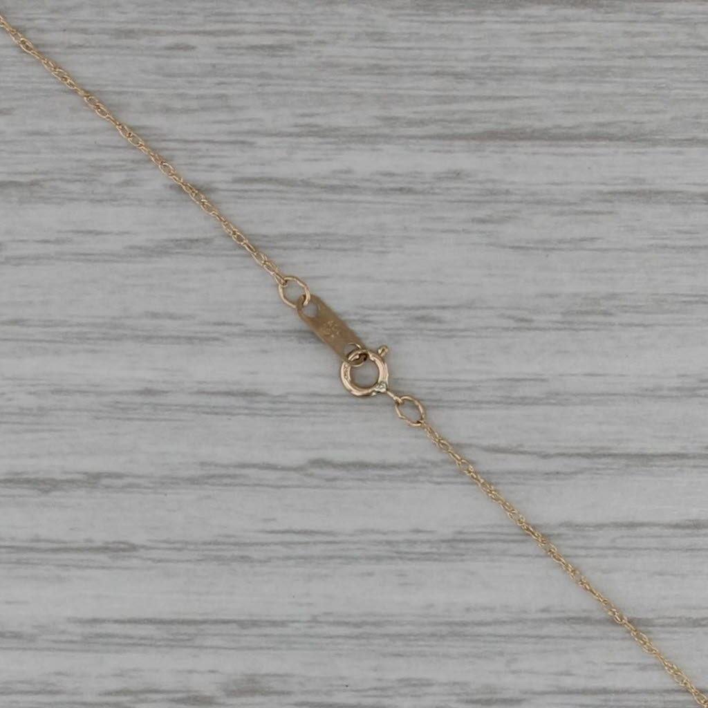 0.22ctw Sapphire Diamond Cross Pendant Necklace 10k Yellow Gold 18" Rope Chain