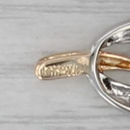 0.14ctw Diamond Leaf Pendant 14k White Yellow Gold Drop