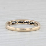 0.32ctw Diamond Wedding Band 10k Yellow Gold Size 9 Stackable Anniversary Ring