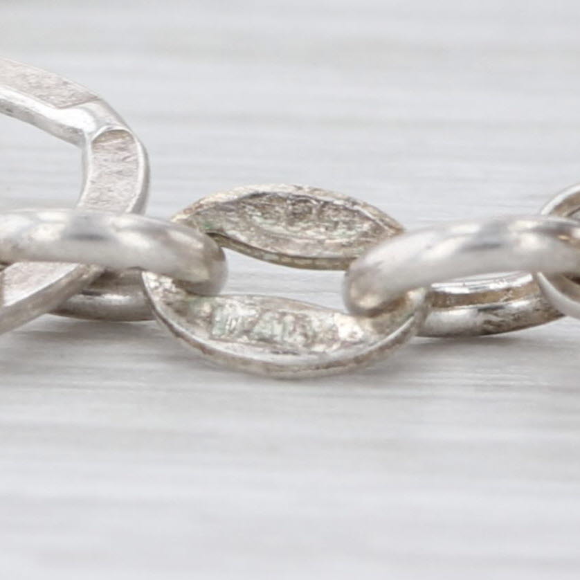 Sterling Silver Bangle Statement Necklace Sterling Silver 35" Adjustable
