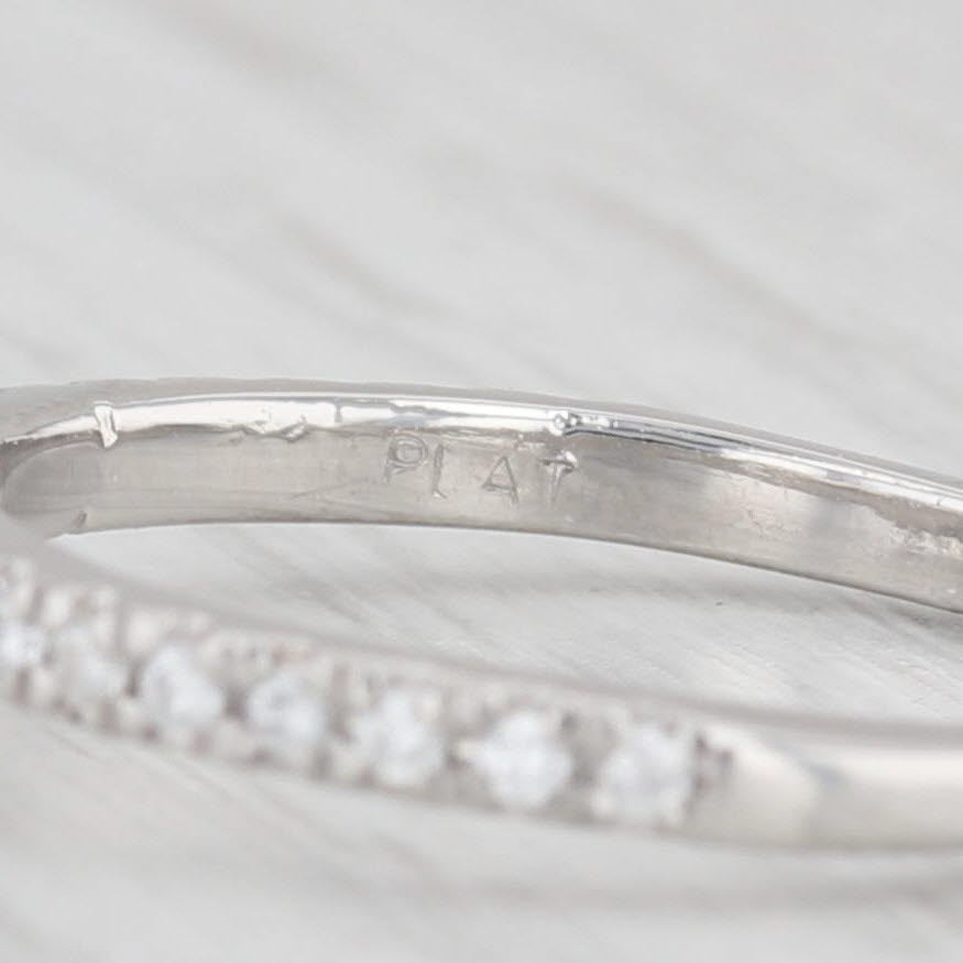 Light Gray 1.37ctw VS2 F Round Diamond Engagement Ring Platinum Size 5.75 GIA