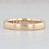 Light Gray 0.25ctw Diamond Wedding Band 14k Yellow Gold Size 6.25 Stackable Ring