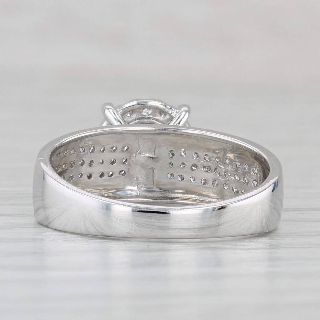 Gray 0.32ctw Diamond Engagement Ring 10k White Gold Size 7