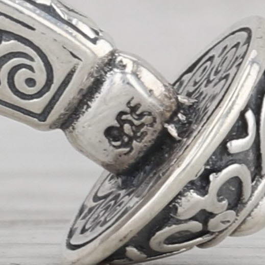 Konstantino Ornate Mother of Pearl Cross Cufflinks Sterling Silver 18k Gold