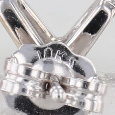 Cultured Pearl X Stud Earrings 10k White Gold 5.4-5.5mm Studs