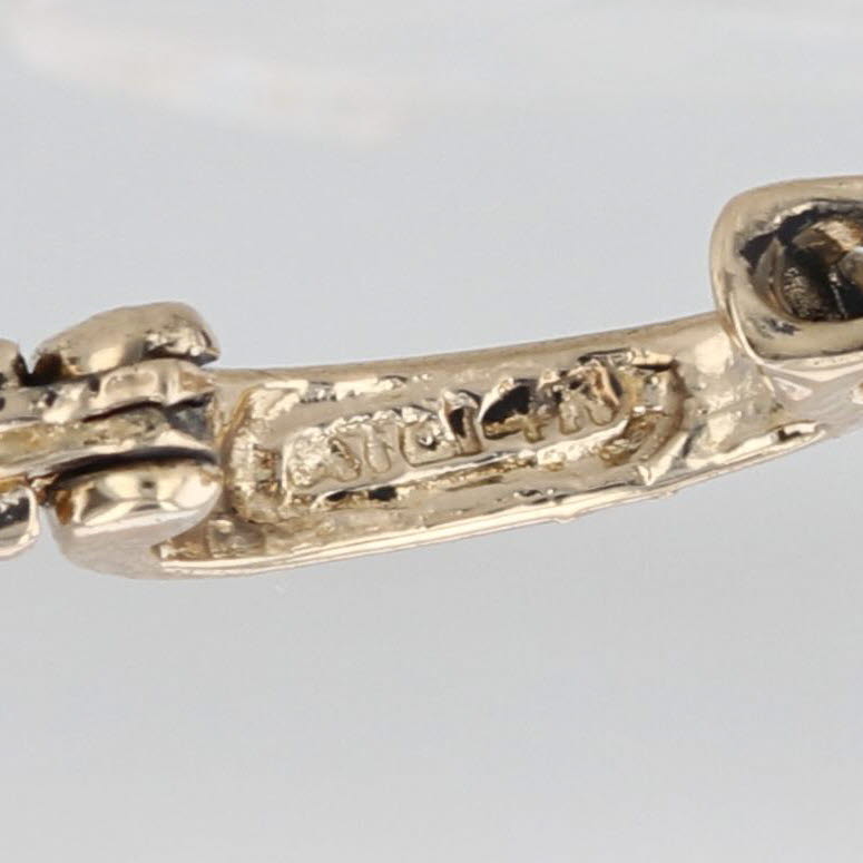 Mabe Pearl Diamond Enhancer Pendant 14k Yellow Gold Enhancer Clip Bail