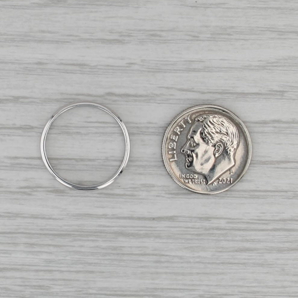 Classic White Gold Wedding Band 14k Size 5 Ring 2.6mm Stackable