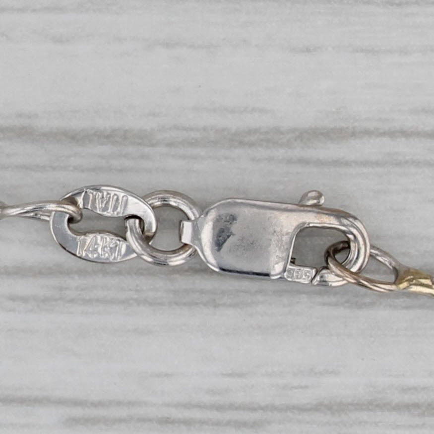 Gray 4.77ctw Blue Topaz Diamond Pendant Necklace 14k White Gold 16" Snake Chain