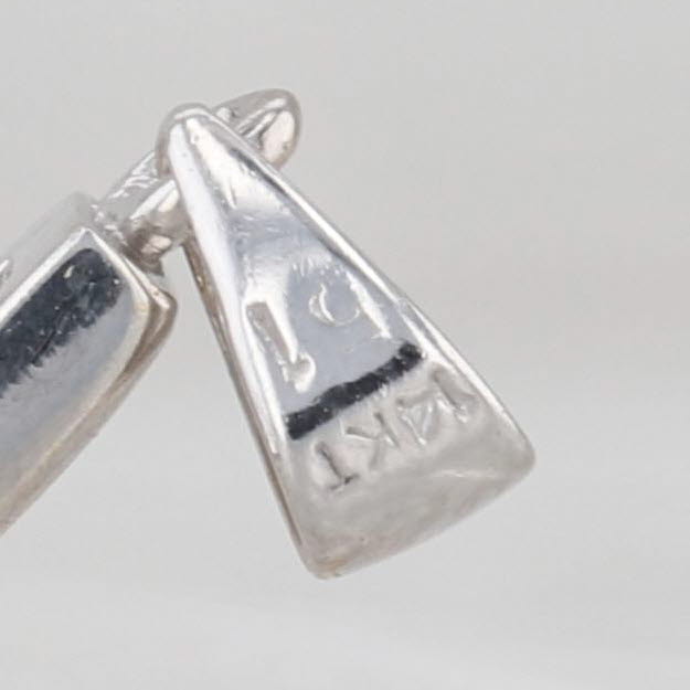 0.45ctw Diamond Cross Pendant 14k White Gold Estate Religious Jewelry