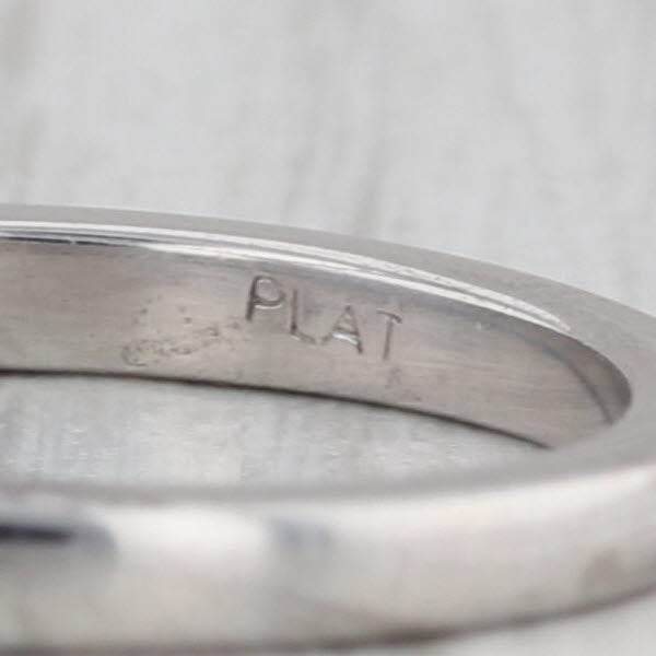0.28ctw Diamond Wedding Anniversary Band Platinum Size 6.25 Ring Stackable
