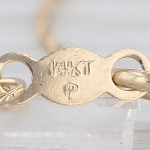 0.65ctw Aquamarine Diamond Pendant Necklace 14k Yellow Gold 18" Rope Chain