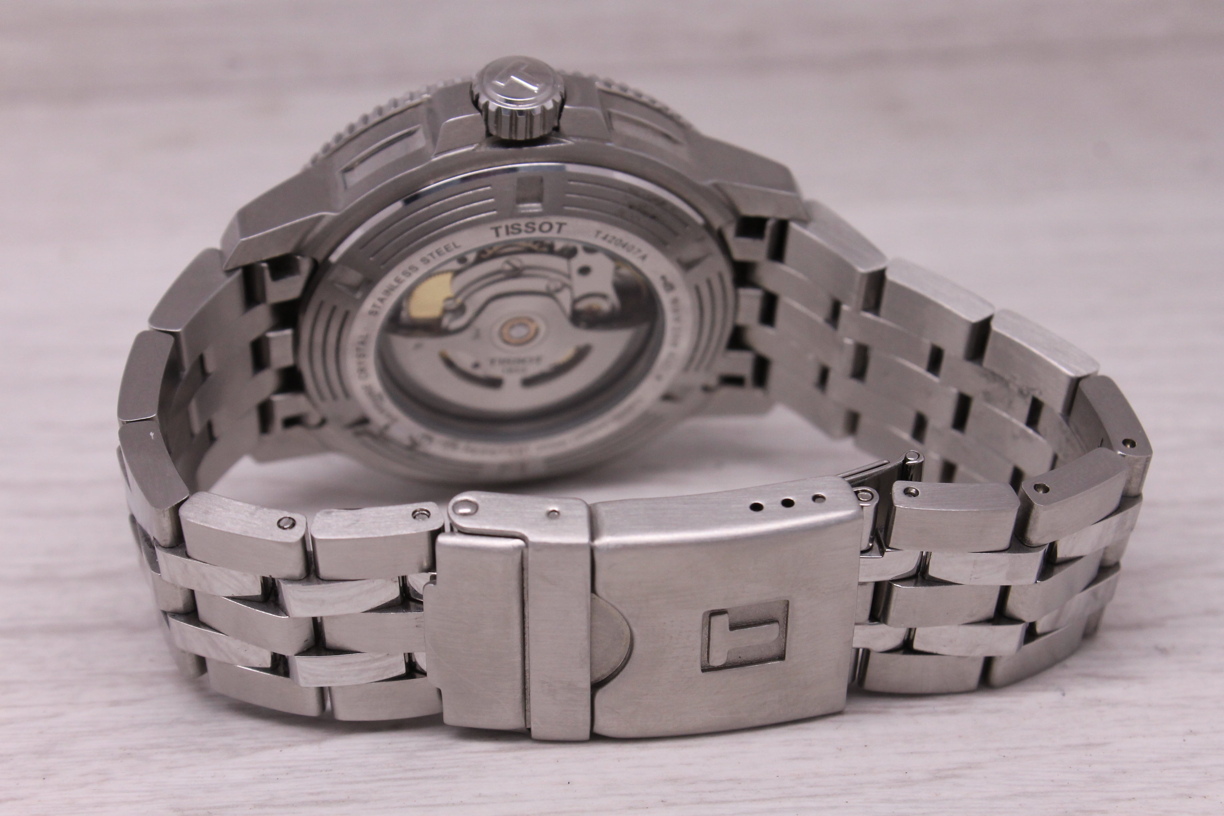 Tissot Seastar 1000 Mens Automatic Watch 43mm Steel Swiss Date T120407A Box