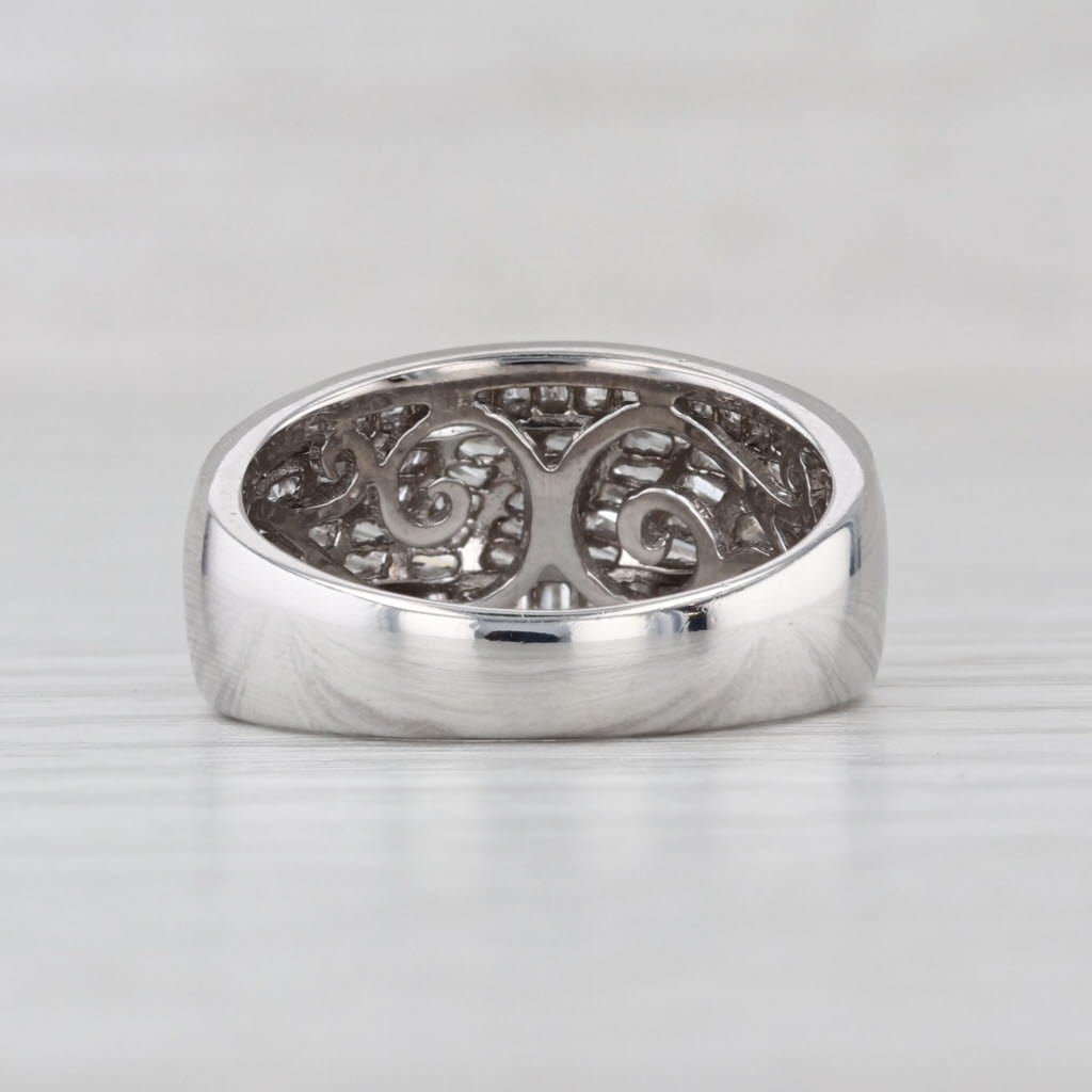 Le Vian 1.24ctw Diamond Cross Hatch Ring 18k White Gold Size 6.75
