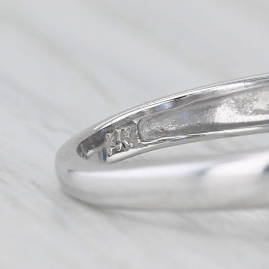 Light Gray 1.50ctw Marquise Tanzanite Diamond Ring 14k White Gold Size 7