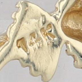 Crane Charm 14k Yellow Gold Bird Pendant Small Drop