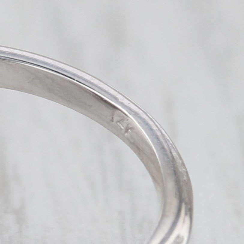 1.75ctw Ruby Diamond Flower Cluster Ring 14k White Gold Size 6.75