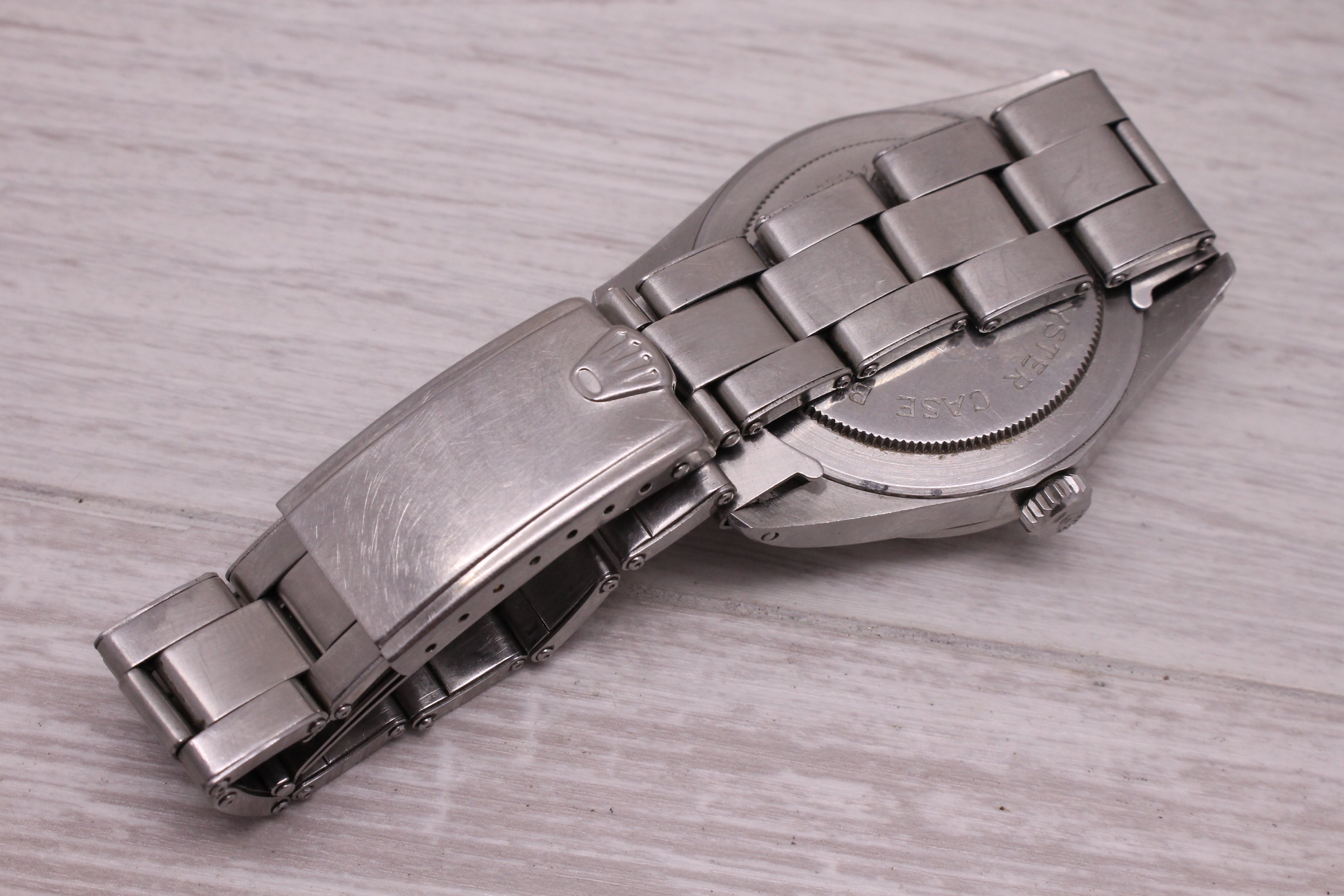 Dark Gray Vintage c.1970 Tudor Jumbo Date Day 7017/0 38mm Mens Automatic Watch C&I Rolex