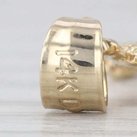Snowman Pendant 14k Yellow Gold Holiday Jewelry