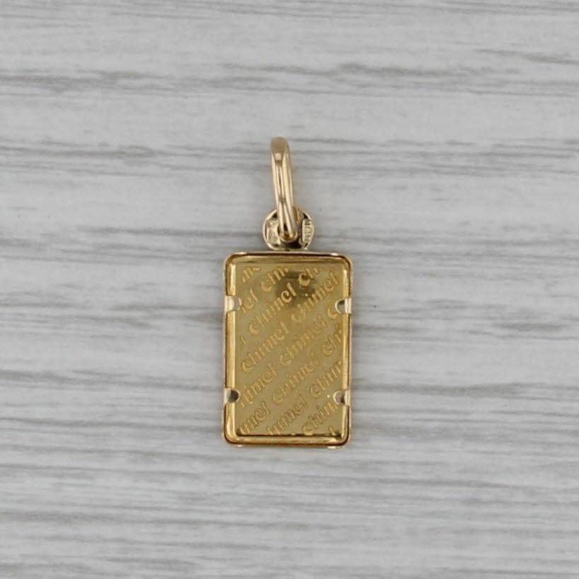 Chimel Refiner Italy Fine Gold Au 999.9 1 Gram Bar Charm Pendant