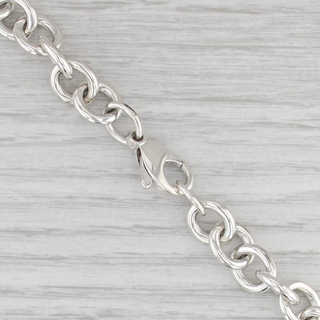 Engravable Tiffany ID Heart Tag Necklace Sterling Silver 16" Cable Chain