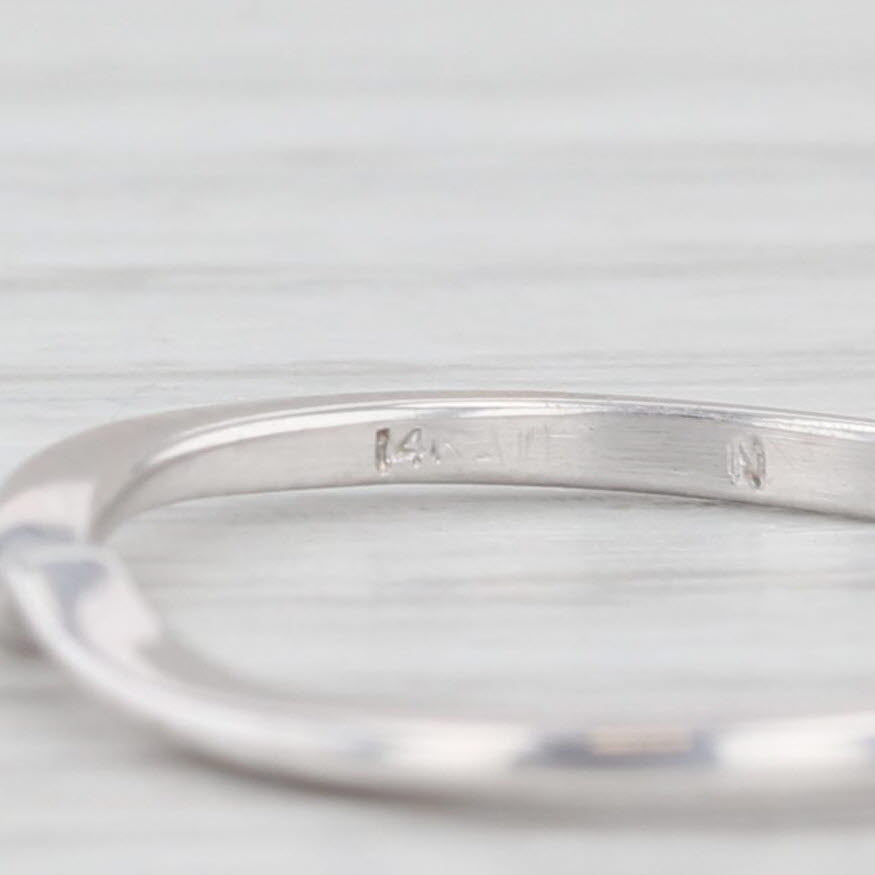 Light Gray 0.35ctw Diamond Engagement Ring Wedding Band Guard Bridal Set 14k Gold Size 5.25