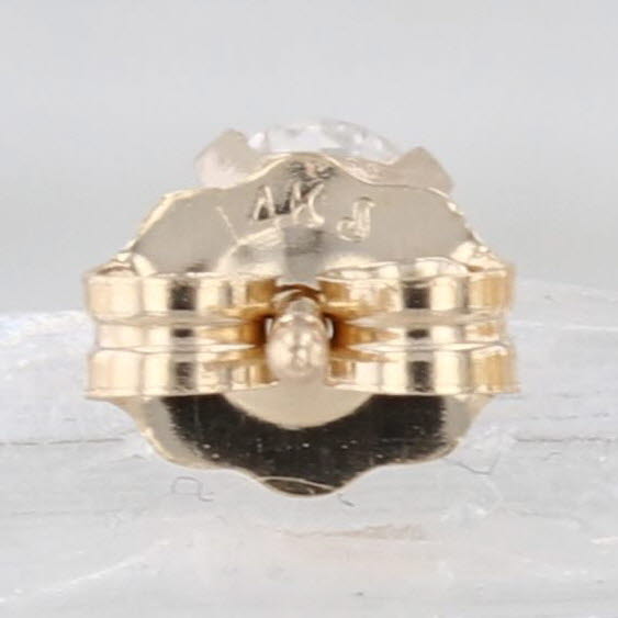 0.22ctw Diamond Stud Earrings 14k Yellow Gold Round Solitaire Studs