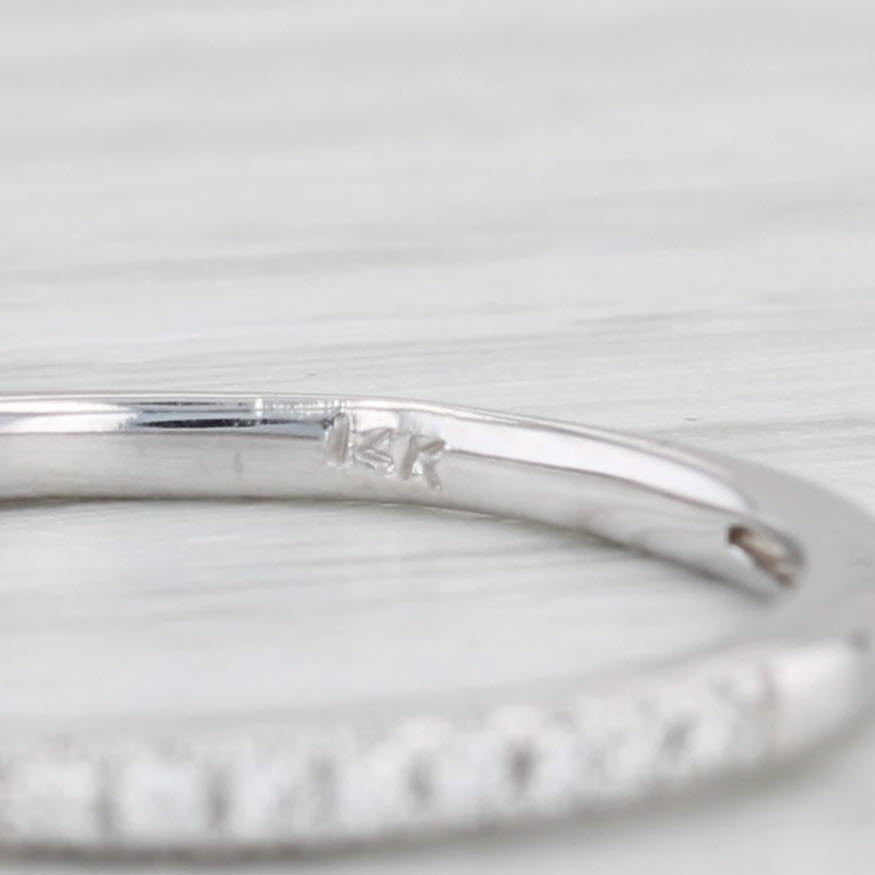 Light Gray 0.44ctw Round Diamond Halo Engagement Ring Wedding Band Bridal Set 14k Gold Sz 6