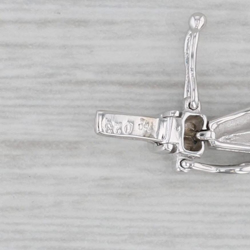 Gray 0.20ctw Diamond Bracelet 18k White Gold 6.75" 4.2mm