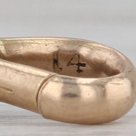 Antique Spring Hook Clasp 14k Yellow Gold Findings Jewelry Making