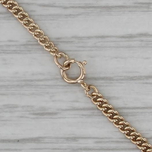 Baby ID Bracelet 14k Yellow Gold Engravable Bar 4.75" Small Size Curb Chain