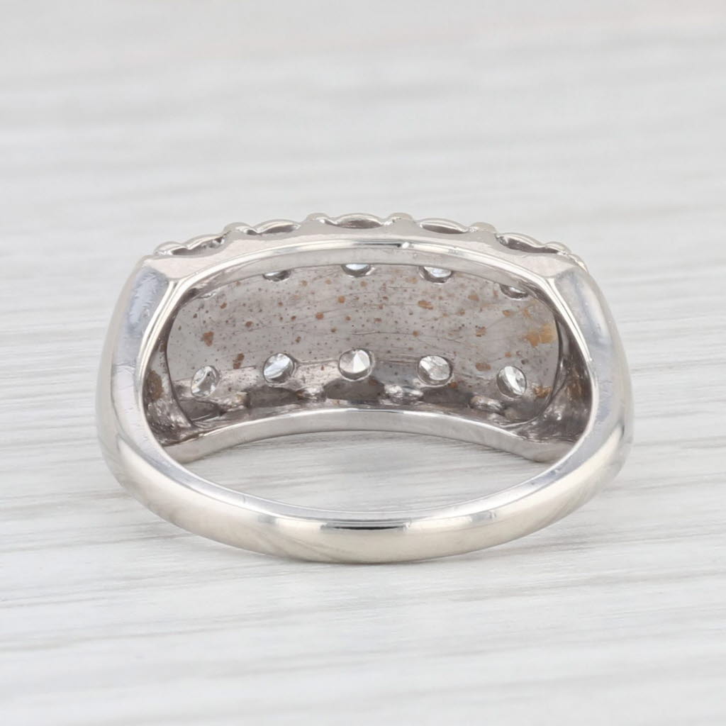 Light Gray Vintage 0.45ctw Diamond Ring 14k White Gold Size 6.25 Anniversary