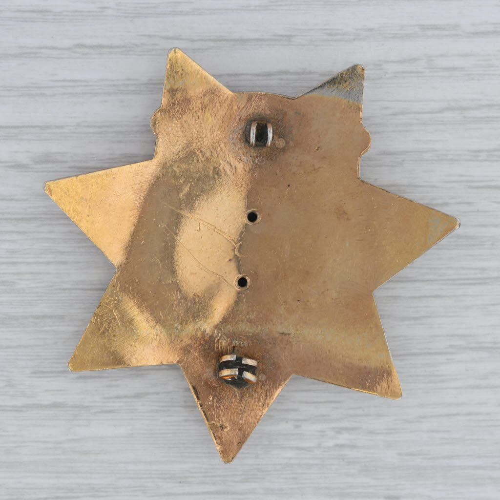 Dark Gray Vintage Decommissioned Obsolete Mounted Deputy Sheriff Passaic County Badge