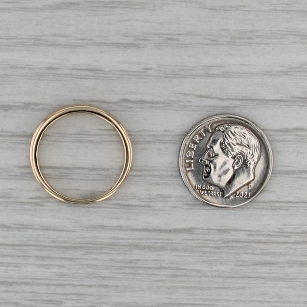 0.40ctw Diamond Wedding Band 10k Yellow Gold Size 5.5 Stackable Ring