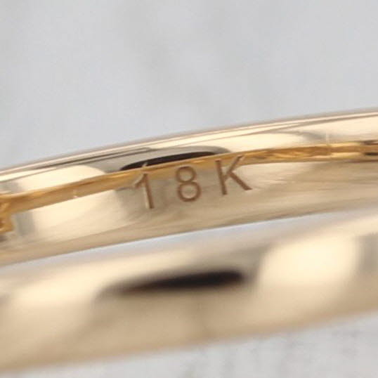 0.59ctw Diamond Cluster Ring 18k Yellow Gold Size 8 COA Engagement
