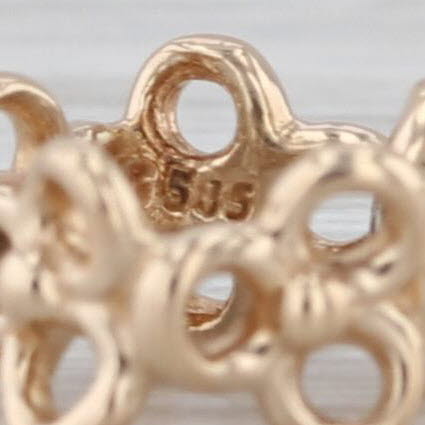 Authentic Pandora Trinity Spacer Charm 14k Yellow Gold Retired Bead 750451