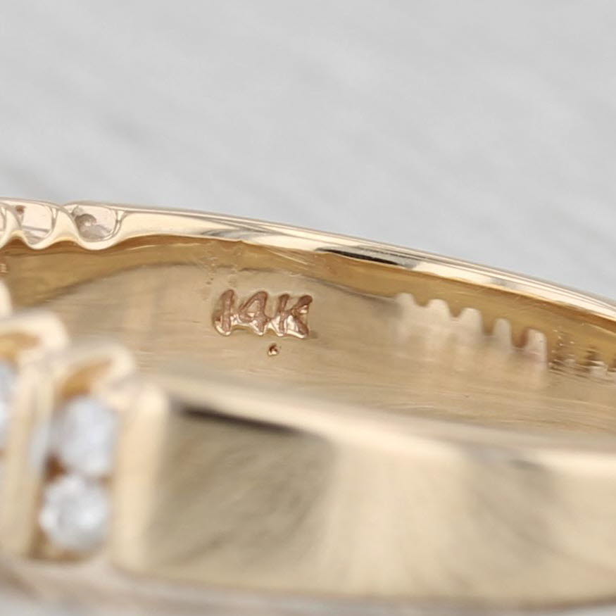 1.02ctw Oval Ruby Diamond Ring 14k Yellow Gold Size 6