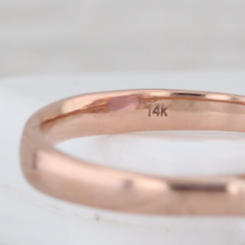 Effy 6.81ctw Light Amethyst Diamond Ring 14k Rose Gold Size 2.75