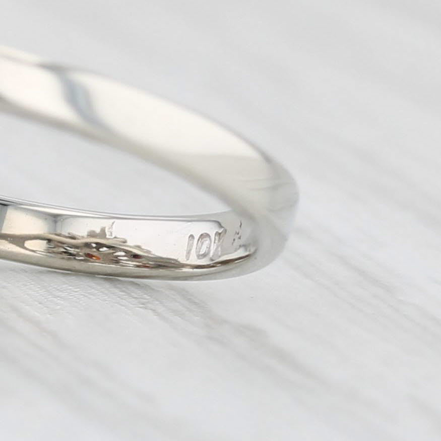 Light Gray 0.95ctw Garnet Butterfly Ring 10k White Gold Size 6.25