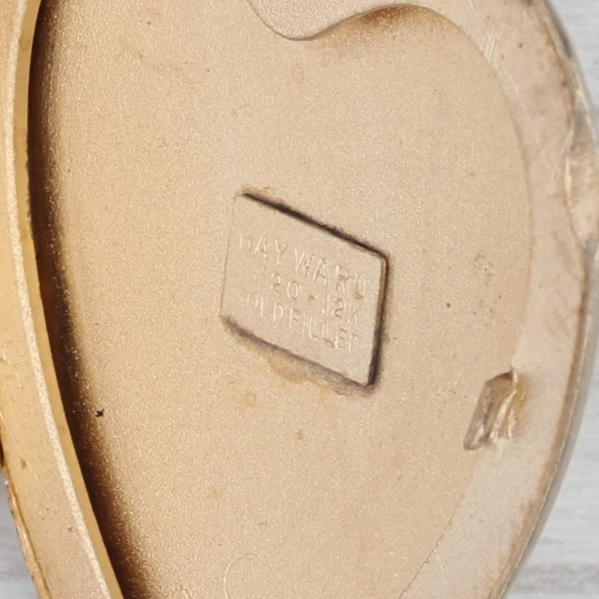 Vintage Engravable Heart Picture Locket Pendant Gold Filled Opens Hayward