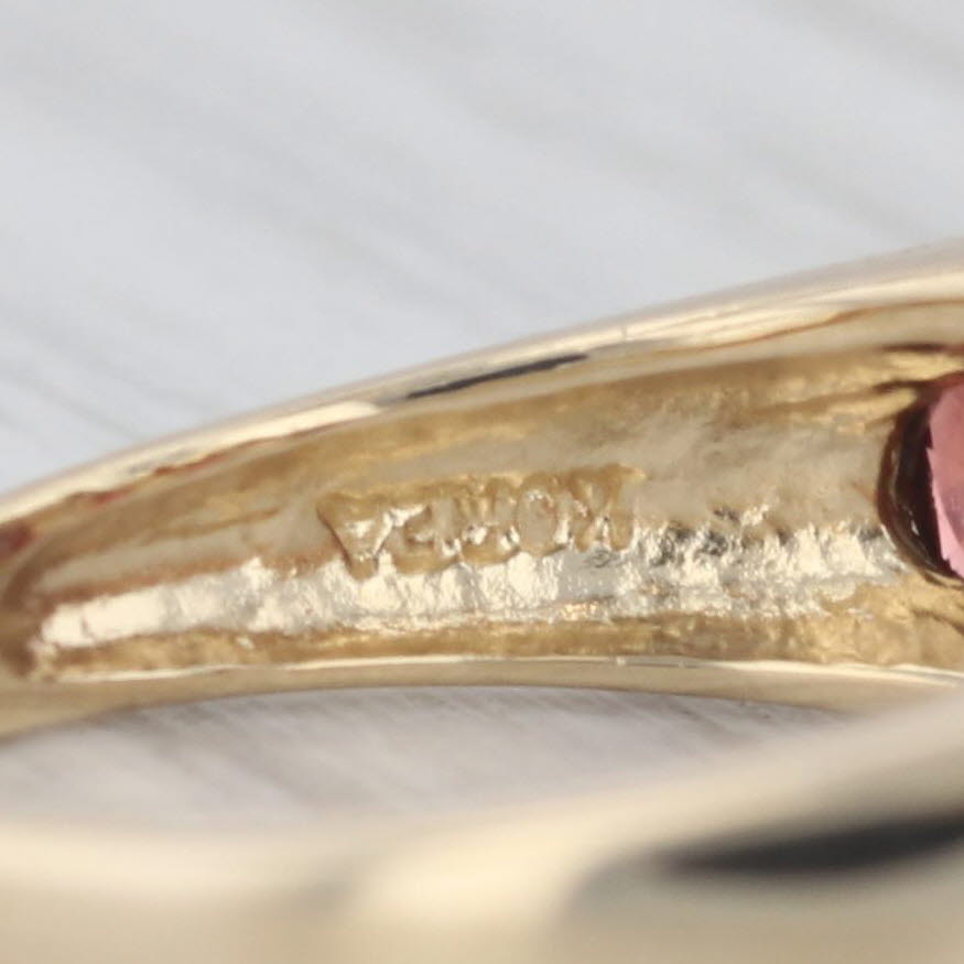 Gray 1.60ctw Garnet Ring 10k Yellow Gold Size 7.75 Stackable