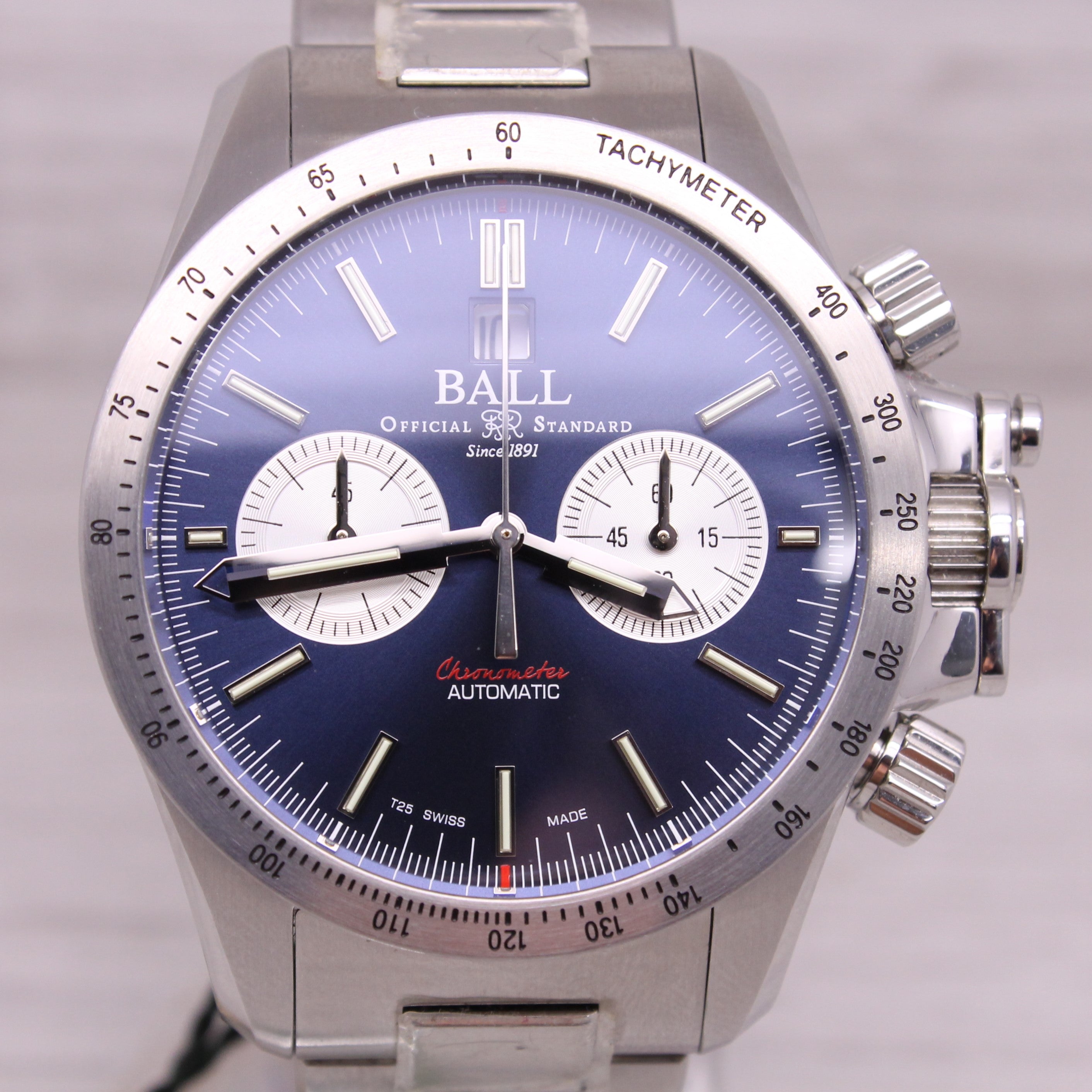 Gray Ball Engineer Hydrocarbon Racer Mens 42mm Automatic Chronograph Watch CM2198C