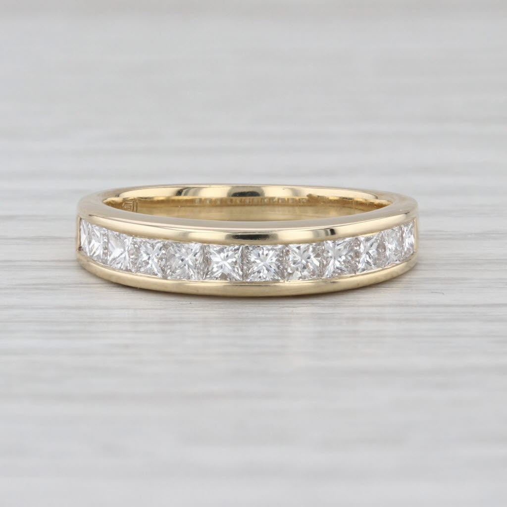 0.82ctw Diamond Wedding Band 14k Gold Stackable Anniversary Band Stackable