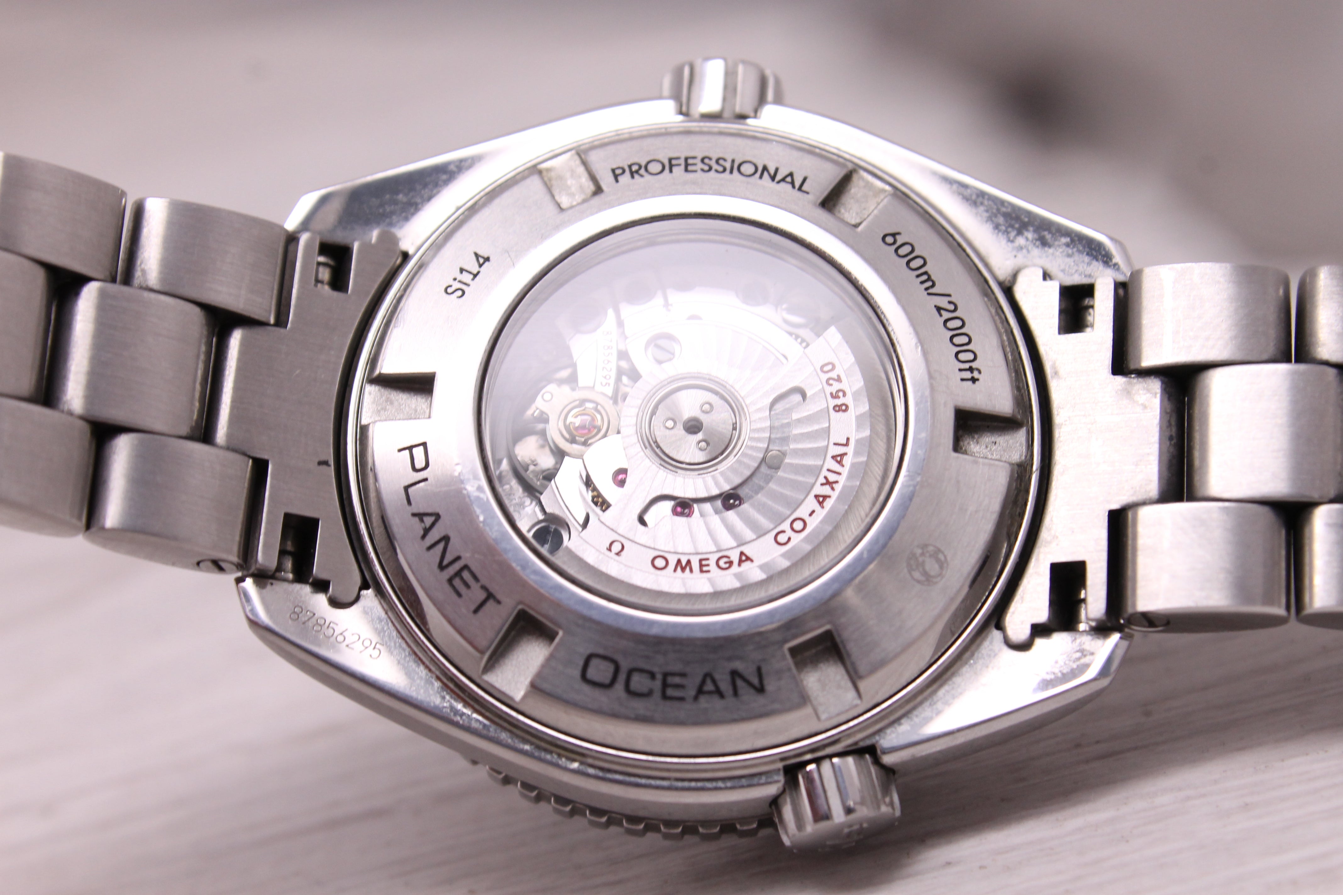 Omega Seamaster Planet Ocean Midsize 37.5mm Steel Automatic Diver Watch Box Card