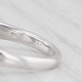 0.37ctw Pear Diamond Halo Engagement Ring 14k White Gold Size 5