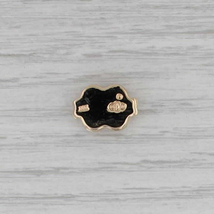 Old Victoria 0.65ct Garnet Slide Bracelet Charm 14k Yellow Gold Vintage