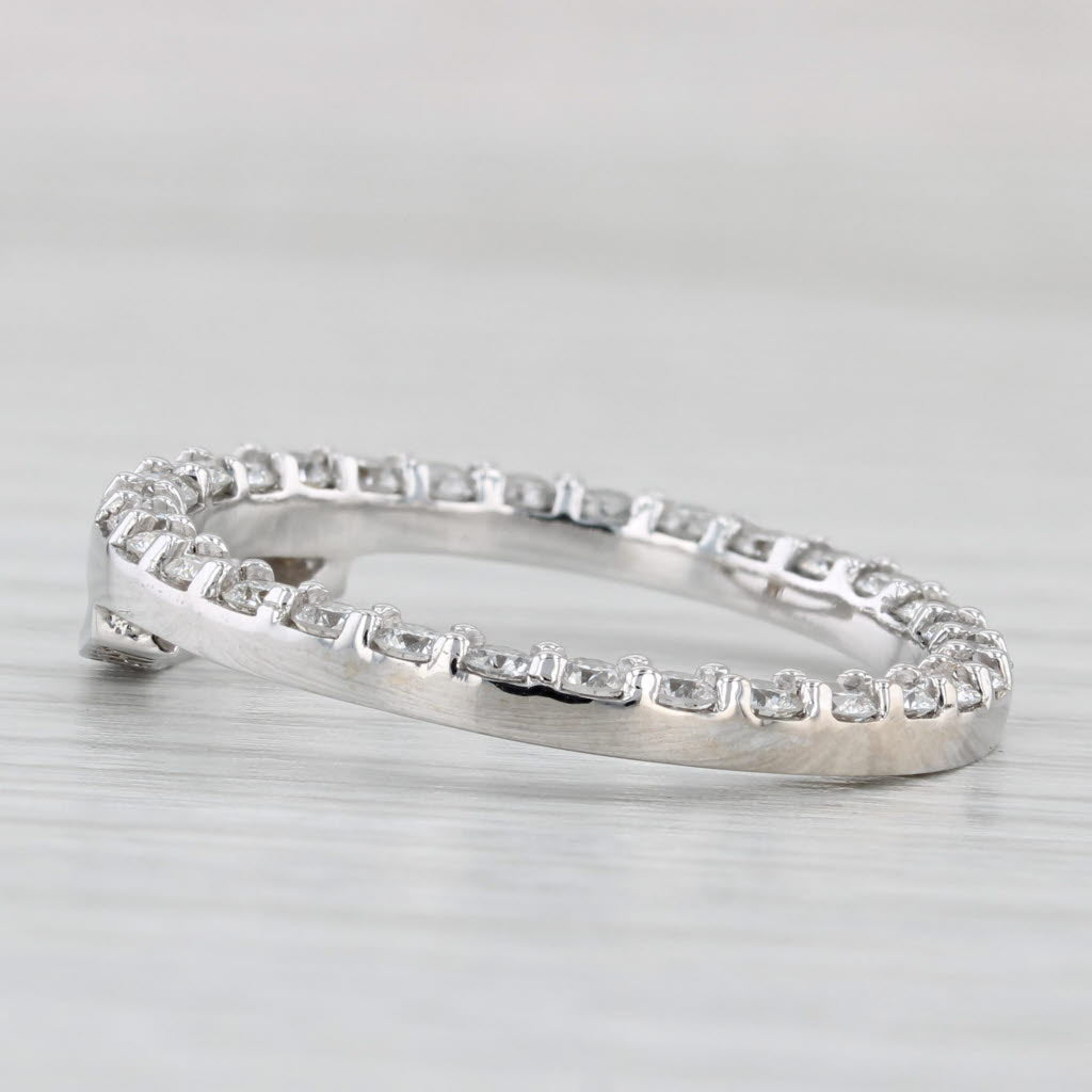 Light Gray Roberto Coin 1.30ctw Eternity Circle Pendant 18k White Gold Floating