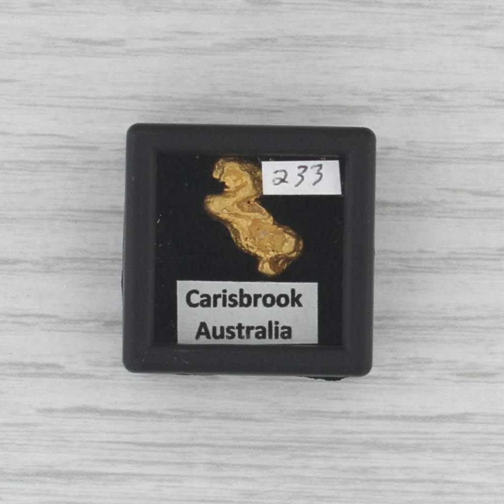 23k Gold Nugget in Box 2.59 grams Carribrrok Victoria Australia