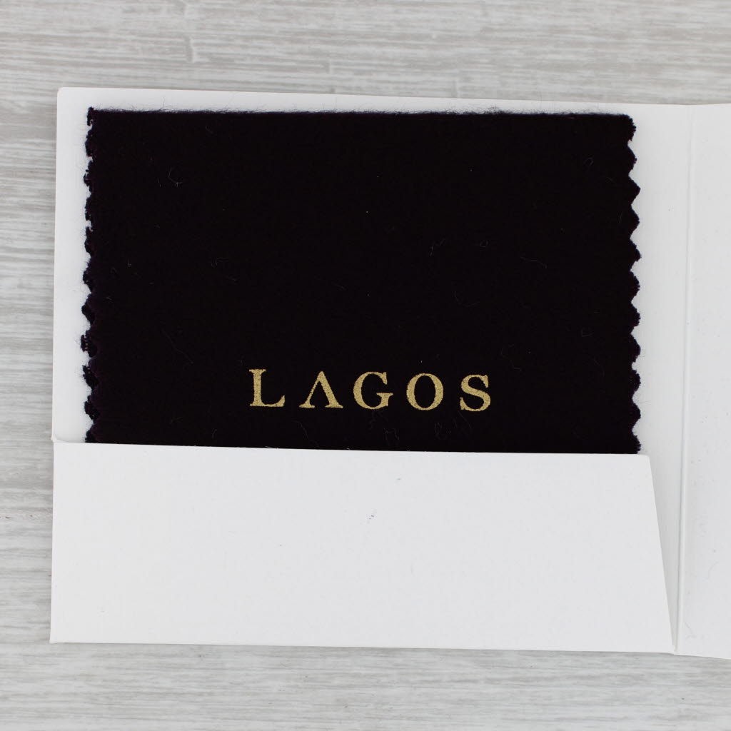 Black Lagos Caviar Diamond Ceramic Single Station Bracelet Sterling Silver 18k Gold